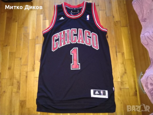 Derek Rose Chicago Bulls #1 НБА баскетболна тениска маркова на Адидас размер М+2, снимка 1