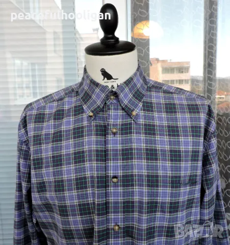 Gant Foxhunt Poplin Long Sleeve Shirt -страхотна мъжка риза с дълъг ръкав размер L/XL, снимка 2 - Ризи - 49034119