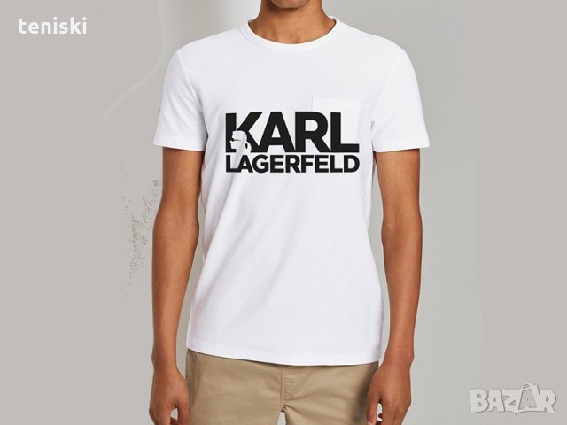 Мъжка тениска Karl Lagerfeld Модели и размери , снимка 2 - Тениски - 29906971