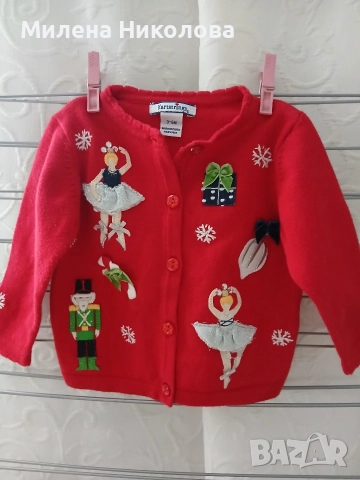 Коледна жилетка 3-6м