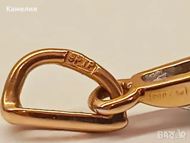 Руско злато. Висулка с брилиант, снимка 10 - Колиета, медальони, синджири - 55797891