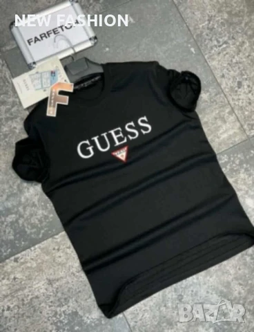 Мъжки Памучни Тениски ✨Guess