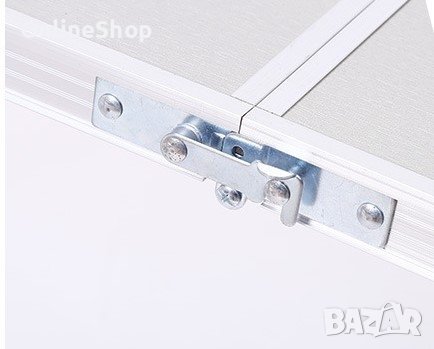 Компект Сгъваема Маса и Столове Malatec , 4 Стола, Алуминиев Материал, Сгъваема, 120 x 60 x 70 cm, снимка 3 - Маси - 42037016