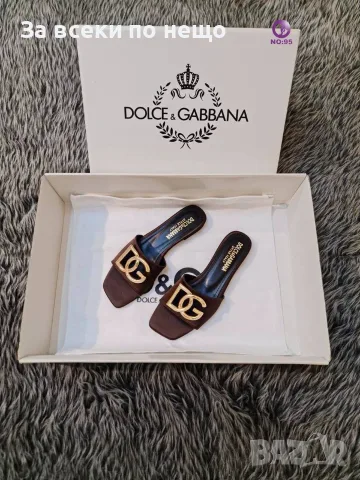 Dolce&Gabbana Дамски Ниски Чехли Долче И Габана - Различни Цветове Код SEM-586, снимка 5 - Чехли - 55876529