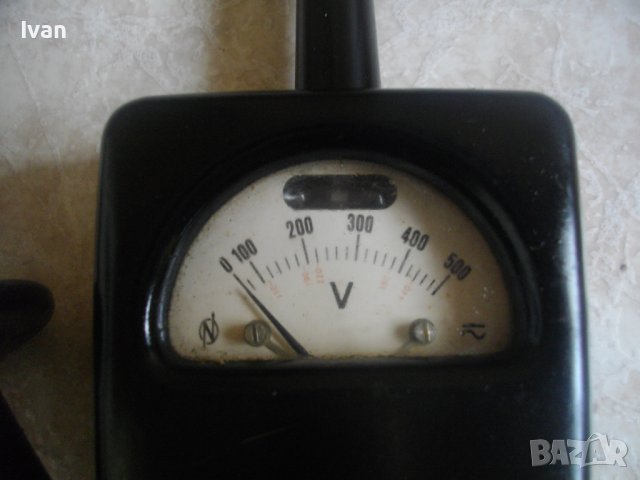 Старо Немско Качество Волтметър /0-750V/-RT 0-750V/VEB 0-500V/Wobla 100-500V/ С Глим Лампа, снимка 12 - Други инструменти - 40651835