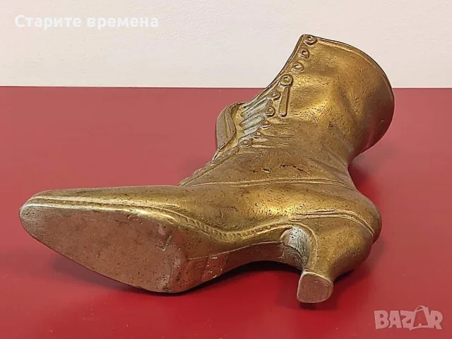 🥾 СТАРА ВИНТИДЖ МЕСИНГОВА ВАЗА, снимка 5 - Антикварни и старинни предмети - 56376727