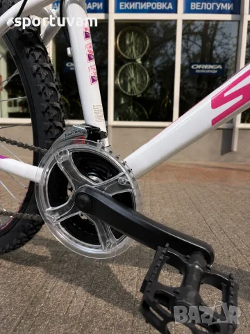 Планински велосипед SPRINT Hunter 26 бяло/розово Shimano, дискови спирачки, снимка 3 - Велосипеди - 55802436