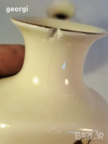 две порцеланови вази унгарски порцелан  с позлата Zsolney  22/2, снимка 10 - Вази - 49180707