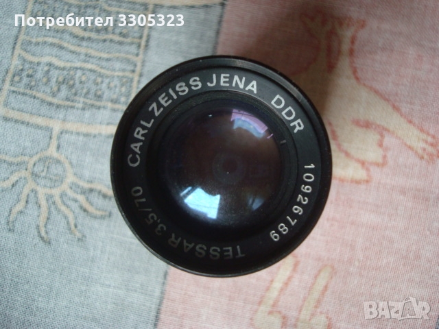 Обектив, окуляр, телескоп, оптика Carl Zeiss Jena Tessar 2,8/50  № 40, снимка 2 - Обективи и филтри - 36104074