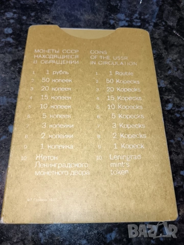 Продавам сет монети СССР 1987година, снимка 3 - Нумизматика и бонистика - 53335417