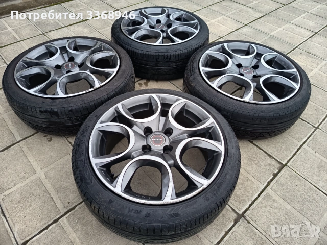 Джанти 16" 4х100 MAK с гуми 165/50/16, снимка 3 - Гуми и джанти - 53515011