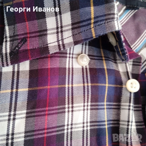 ГОЛЯМ TOMMY HILFIGER 3-4XL НОВА БЕЗ ЕТИКЕТ оригинална риза plaid shirt Томи Хилфигър, снимка 7 - Ризи - 53659642