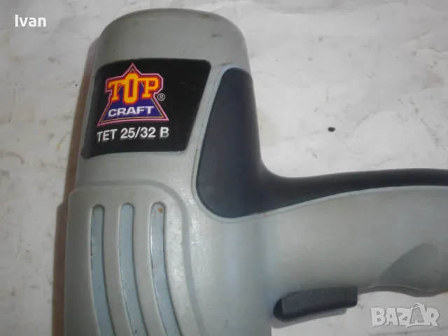 Нов Немски Комбиниран Електрически ТАКЕР Дърводелски Голям За Скоби и Пирони 15-32мм Top CRAFT TET , снимка 4 - Други инструменти - 47341997