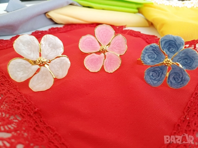 Пръстени за салфетки , снимка 3 - Аксесоари за кухня - 52415421