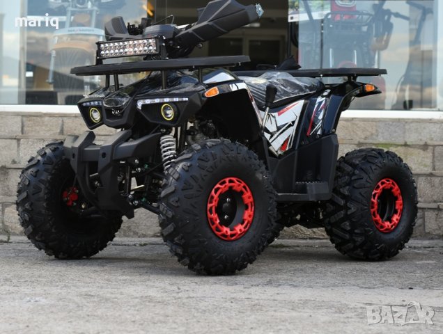 ATV MaxMotors Grizzly LED ROLLBAR 150 CC с 8” гуми - ЧЕРНО