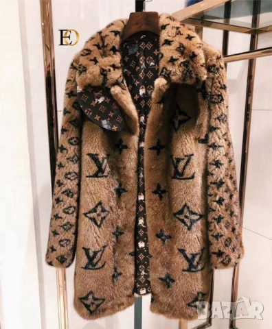 пухено палто louis vuitton 
