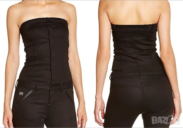 G-Star Raw Pavan Ankle Suit оригинален черен гащеризон XS и L, снимка 3 - Гащеризони - 56187983