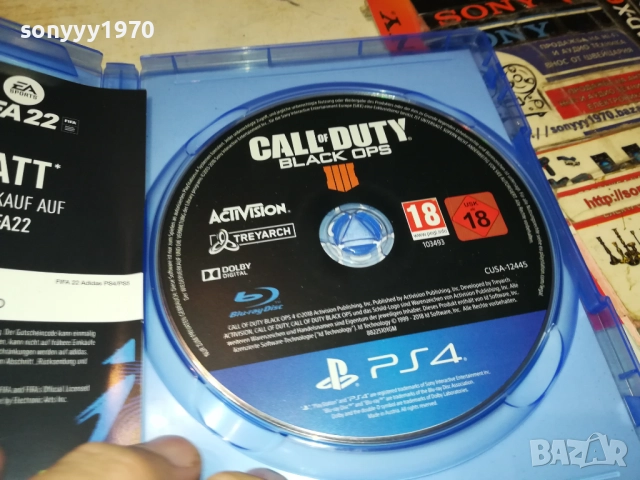 CALL OF DUTY-SONY PS4 GAME FIFA 22-ОБЛОЖКА CALL OF DUTY-ИГРА 0610251353, снимка 3 - Игри за PlayStation - 51961389