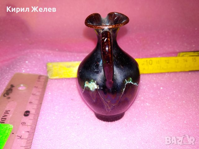 КЕРАМИЧНА КАНИЧКА БЪРДУЧЕ РЪЧНА МАЙСТОРСКА ИЗРАБОТКА ТРАДИЦИОНЕН ЕТНО СУВЕНИР РИСУВАНА ГЛИНА 42931, снимка 5 - Декорация за дома - 44297577