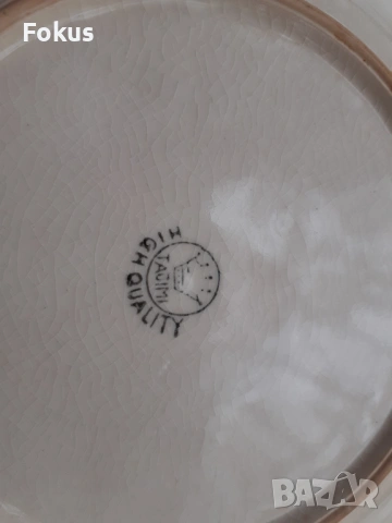 Лот от две порцеланови чинии Tajimi порцелан, снимка 6 - Антикварни и старинни предмети - 53449150