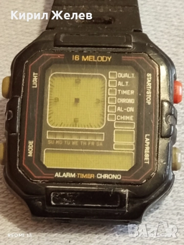 Ретро електронен часовник 16 мелодии рядък за КОЛЕКЦИЯ ДЕКОРАЦИЯ 51434, снимка 9 - Антикварни и старинни предмети - 52375000