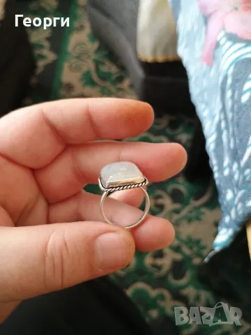 Пръстен с ахат, снимка 3 - Пръстени - 50099142