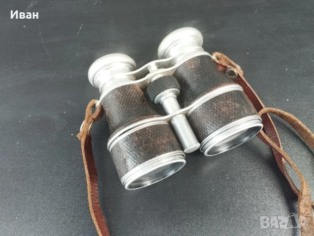 Антикварен немски бинокъл Gebrüder Roettig, снимка 8 - Антикварни и старинни предмети - 51062001