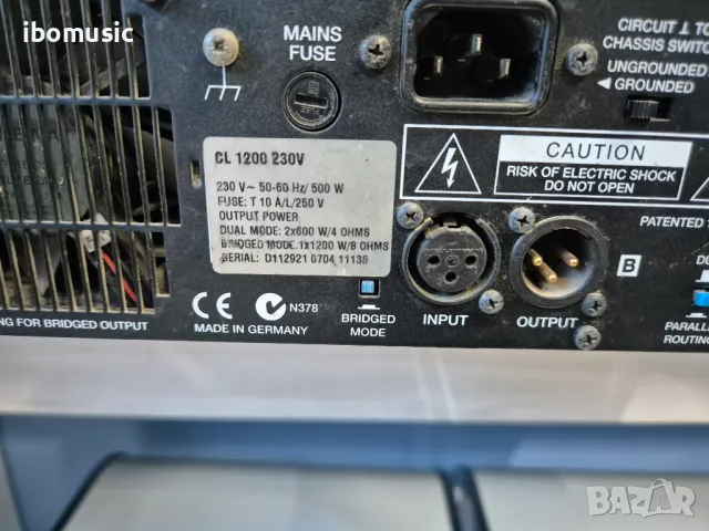 Dynacord CL1200 усилвател стъпало амплифиър usilvatel stapalo amplifier, снимка 5 - Ресийвъри, усилватели, смесителни пултове - 48808587