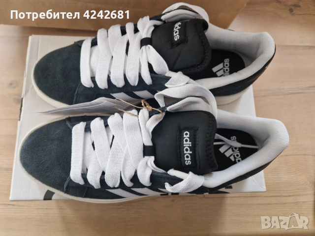 Нови оригинални кецове Adidas No.43 с подарък, снимка 3 - Кецове - 53574431