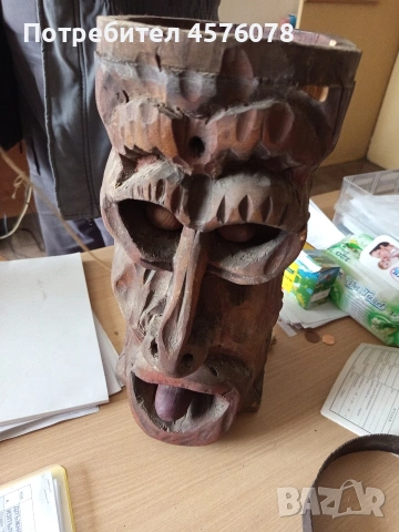 ретро дървена лампа ръчна изработка., снимка 5 - Настолни лампи - 53769615