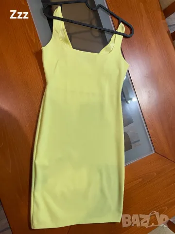 Уникална жълта рокля, снимка 3 - Рокли - 36698346