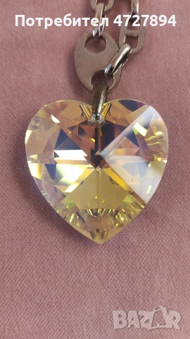 Сърце "Сваровски" 4 см