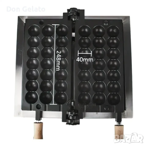 Професионален гофретник с форма топчета на клечка – Bubble Balls, снимка 6 - Гофретници - 51268480