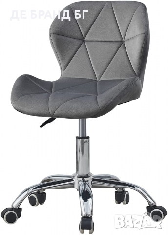 Ергономичен офис стол в сиво МОДЕЛ 216, снимка 7 - Столове - 36065753