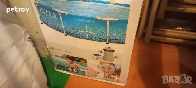 Басейн с метална конструкция, снимка 5 - Басейни и аксесоари - 50223484