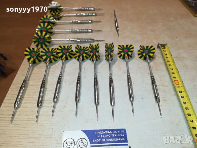 метални стрели за дартс 14бр-внос германия 1106231420M, снимка 3 - Колекции - 41099429