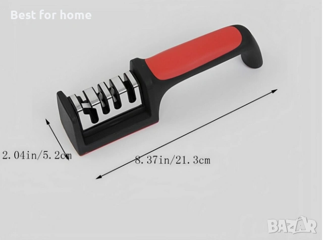 Професионално точило за ножове MOAWAVE™ – 4 степени на заточване, Неръждаема стомана и ABS, снимка 2 - Други - 53220973