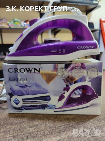 Ютия Crown CSI-2015T, променлива пара 35 г/мин, 5 настройки на парата, 2000 W