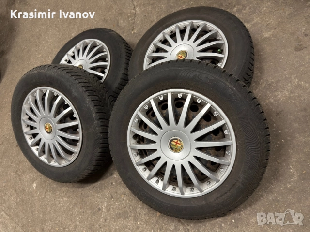 Зимни гуми 195/65R15 с джанти 5x98, снимка 3 - Гуми и джанти - 52722222