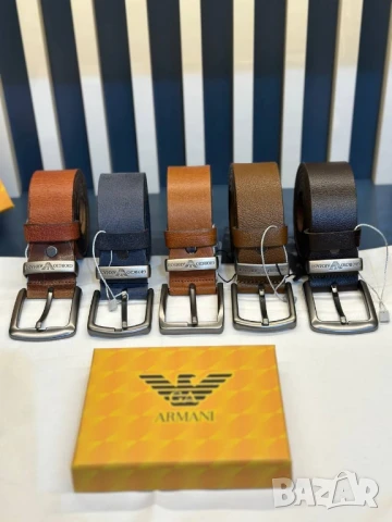 колани от естествена кожа в кутия emporio armani diesel gucci dsquared2 , снимка 4 - Колани - 50676358