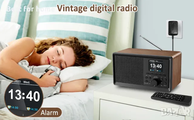 DAB+ и FM цифрово радио с Bluetooth от BIAOQINBO цветен дисплей , снимка 14 - Радиокасетофони, транзистори - 49032202