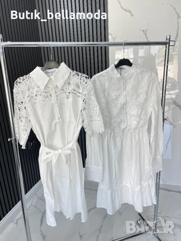 Нежни бели рокли два модела, снимка 1