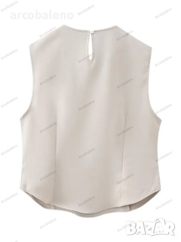 Нова тънка жилетка без ръкави с кръгло деколте + костюм с пола, снимка 5 - Комплекти - 44419944