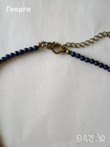 Колие с лапис лазули, снимка 2 - Бижутерийни комплекти - 51026310