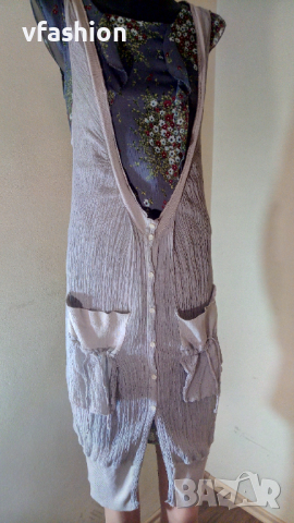 Ефирна дамска жилетка /дълъг елек/, снимка 8 - Елеци - 36368476