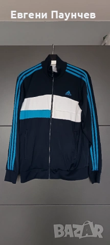 Adidas мъжко горнище с цип в тъмно син цвят 
