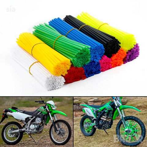 Декорация за спици, Мотор, Спици, Велосипед, ATV, 24см, зелен, снимка 4 - Аксесоари и консумативи - 36068068