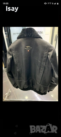 Мъжко яке от естествена кожа Аеронотика4ХЛ последен размер, снимка 4 - Якета - 53839981