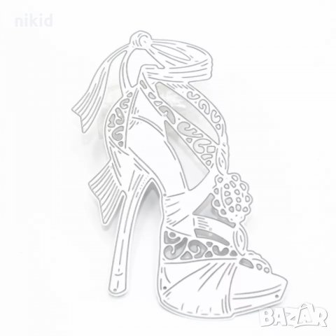 Висока дамска обувка сандал ток с пандела , снимка 5 - Други - 35884073