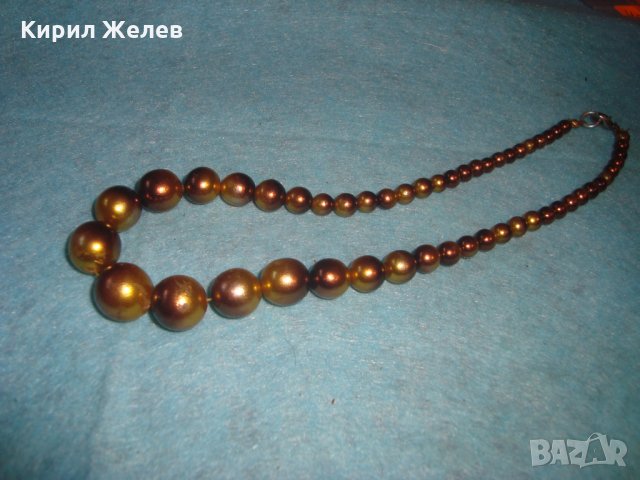 РЕТРО ПЕРЛЕНО ВИНТИДЖ АРТ ДЕКО КОЛИЕ ЧЕШКИ ПЕРЛИ СТАР ГЕРДАН 26638, снимка 7 - Антикварни и старинни предмети - 34806160